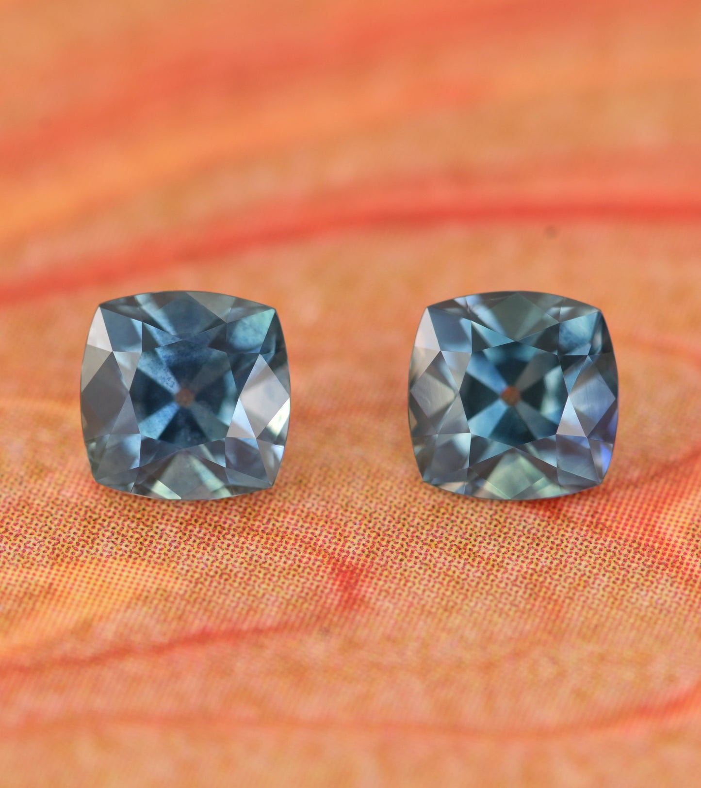 Montana Sapphire pair Old mine cut 1.30ct