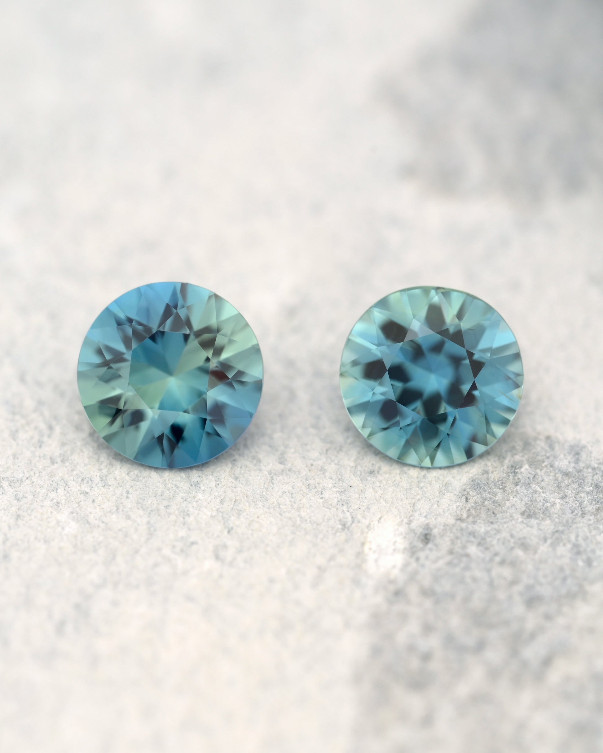 Teal Sapphire pair 1.40ct