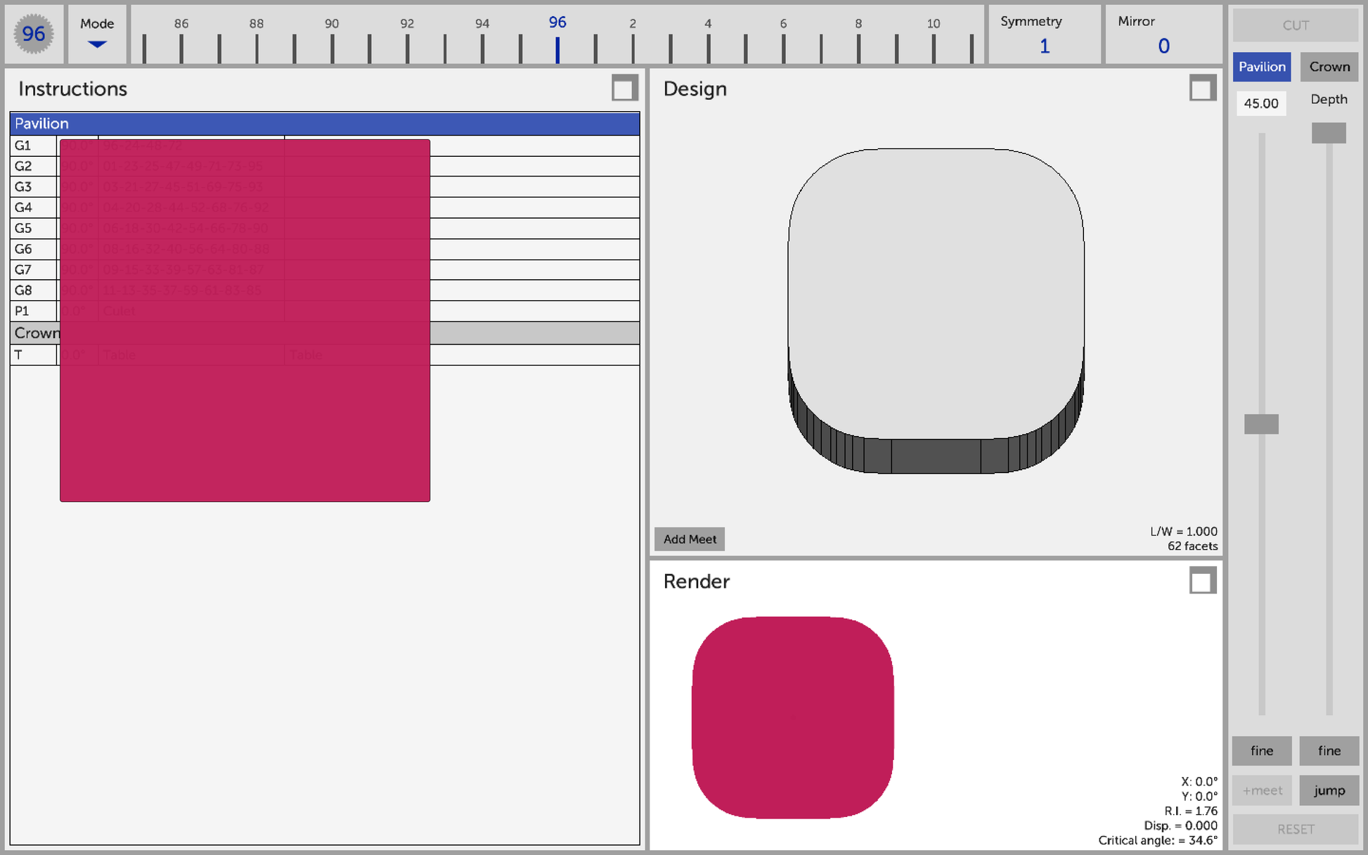 Gemstone Outline Shape Pack for GemCutStudio