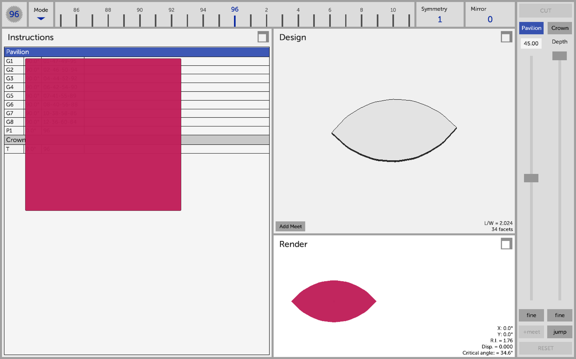 Gemstone Outline Shape Pack for GemCutStudio