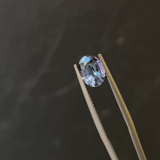 Peacock Tanzanite pair 2.55ct