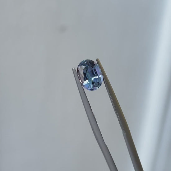 Peacock Tanzanite pair 2.55ct