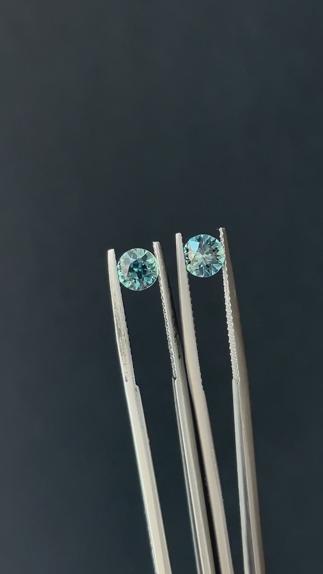 Teal Sapphire pair 1.40ct