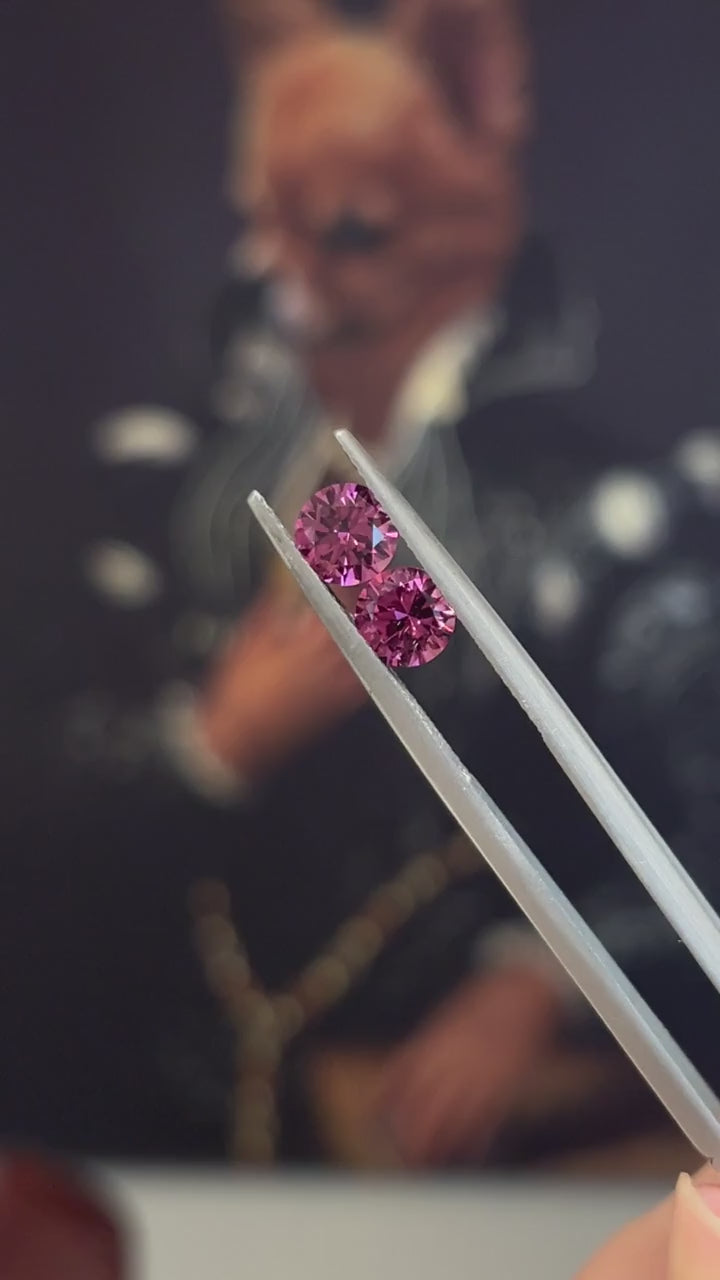 Garnet pair 1.71ct