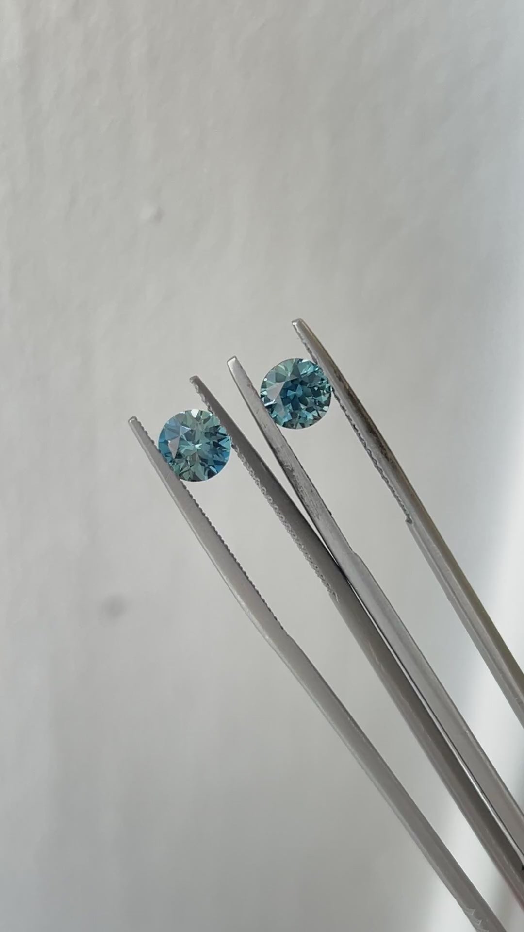 Teal Sapphire pair 1.40ct