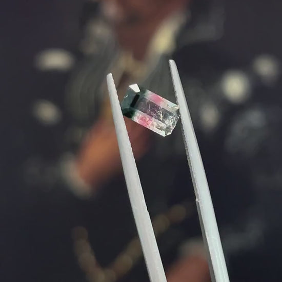 Tri-color Tourmaline 1.01ct